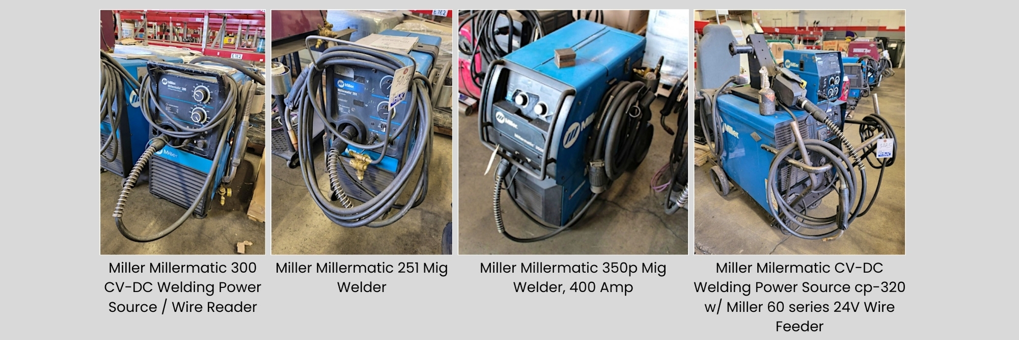 Miller Millermatic 300 CV DC Welding Power Source  Wire Reader, 3ph, 300 Amp (1)
